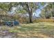 Spacious backyard with two chairs and a wooden fence at 2376 Park Village Pl, Apopka, FL 32712