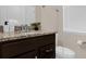 Small bathroom with toilet and vanity at 3937 Lana Ave, Davenport, FL 33897