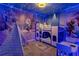 Frozen-themed bedroom with a bunk bed and teepee at 3937 Lana Ave, Davenport, FL 33897