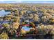 Aerial view of a house nestled in a quiet neighborhood at 1642 Athens St, Lakeland, FL 33803