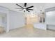 Bright living room with tile floors and ceiling fan at 3315 Parkchester Square Blvd # 102, Orlando, FL 32835