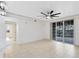 Open living space featuring sliding doors to patio at 3315 Parkchester Square Blvd # 102, Orlando, FL 32835