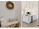 Kitchen entry with built-in bench, offering a convenient drop zone at 5190 Foothills Preserve Loop, Mount Dora, FL 32757