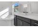 Bathroom features a corner soaking tub and quartz countertop at 8298 Lookout Pointe Dr, Windermere, FL 34786