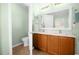 Clean bathroom featuring a double sink vanity and contemporary fixtures at 164 Pergola Pl, Ormond Beach, FL 32174