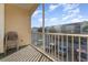 Private screened balcony overlooking the community at 2303 Butterfly Palm Way # 201, Kissimmee, FL 34747