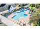 Resort-style pool with spacious deck and comfortable seating at 231 Goldenrain Dr # 4304, Celebration, FL 34747