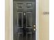 Black front door with brass hardware and address number 4304 at 231 Goldenrain Dr # 4304, Celebration, FL 34747