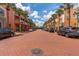 Brick-paved town square with shops and restaurants at 231 Goldenrain Dr # 4304, Celebration, FL 34747
