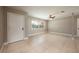 Living room with tile floors and ceiling fan at 332 Hidden Lake Dr, Sanford, FL 32773