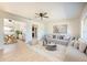 Bright living room with a neutral color palette and stylish furniture at 6150 Medford Dr, Orlando, FL 32808