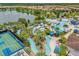 Resort-style community pool with lazy river and courts at 8824 Bengal Ct, Kissimmee, FL 34747