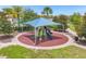 Community playground with shade cover, slides, and climbing structures at 8824 Bengal Ct, Kissimmee, FL 34747