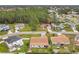 Aerial view showcasing home and surrounding neighborhood at 936 Gillingham Ct, Kissimmee, FL 34758