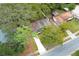 Bird's-eye view of a single-Gathering home and its surrounding lot at 992 Carnation Dr, Winter Park, FL 32792