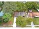 Overhead view showing the house's location on its property at 992 Carnation Dr, Winter Park, FL 32792