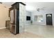 Modern kitchen with stainless steel appliances and dark cabinets at 992 Carnation Dr, Winter Park, FL 32792