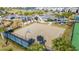 Outdoor basketball court with painted lines and hoop at 14025 Kauai Dr, Orlando, FL 32827