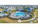Community pool and amenities from above at 14025 Kauai Dr, Orlando, FL 32827