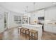 Modern white kitchen with stainless steel appliances and an island at 1641 Lake Baldwin Ln, Orlando, FL 32814