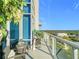 Spacious balcony with seating area and breathtaking views at 260 S Osceola Ave # 1611, Orlando, FL 32801
