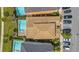 House with private pool, top-down view at 3088 Parrot Head Pl, Kissimmee, FL 34747