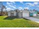 Two-story house with a white garage door and landscaping at 3846 Long Grove Ln, Port Orange, FL 32129