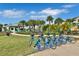 Enjoy resort amenities including multiple blue bikes available for guest use at 8049 Lost Shaker Ln, Kissimmee, FL 34747