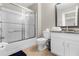 Bathroom with tub, toilet and vanity at 8558 Crystal Cove Loop, Kissimmee, FL 34747