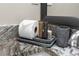 Granite countertop with toiletries at 8558 Crystal Cove Loop, Kissimmee, FL 34747