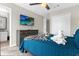Guest bedroom with a comfy bed and TV at 8558 Crystal Cove Loop, Kissimmee, FL 34747