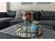 Cozy living room with a sectional sofa and stylish decor at 8558 Crystal Cove Loop, Kissimmee, FL 34747