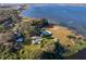 Aerial view showing home's location on the lake at 9000 Ogilvie Dr, Orlando, FL 32819