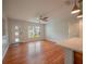 Bright living room with hardwood floors and big windows at 105 N Hillside Ave, Orlando, FL 32803