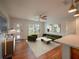 Bright living room with hardwood floors and modern furniture at 105 N Hillside Ave, Orlando, FL 32803