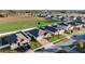 Aerial view showing home's location in a quiet residential neighborhood at 2249 Palmetum Loop, Apopka, FL 32712