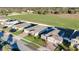 Aerial view of a single-Gathering home in a residential neighborhood at 2249 Palmetum Loop, Apopka, FL 32712