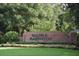 Brick entryway sign for Halifax Plantation community at 2913 Hudson Hammock Way, St Cloud, FL 34773
