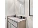 Stylish bathroom with granite countertop and modern fixtures at 2917 Hudson Hammock Way, Saint Cloud, FL 34773