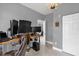 Home office with multiple monitors and comfortable chair at 3361 S Kirkman Rd # 811, Orlando, FL 32811