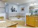 Elegant bathroom featuring a soaking tub and double vanity at 5 Riverwalk Dr # 503, New Smyrna Beach, FL 32169