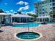 Resort-style pool and spa with spacious deck and lounge area at 5 Riverwalk Dr # 503, New Smyrna Beach, FL 32169