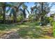 Large backyard with mature trees and grassy area at 719 Mayfair Cir, Orlando, FL 32803