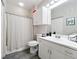 Clean bathroom with a shower/tub combo and white vanity at 860 N Orange Ave # 336, Orlando, FL 32801