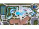 Aerial view of community pool,lazy river, and other amenities at 8857 Rhodes St, Kissimmee, FL 34747