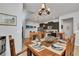 Rustic dining set with a wooden table and chairs at 8857 Rhodes St, Kissimmee, FL 34747