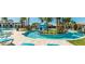 Community lazy river with lounge chairs at 8857 Rhodes St, Kissimmee, FL 34747