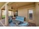 Comfortable patio furniture near pool at 8857 Rhodes St, Kissimmee, FL 34747