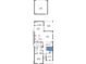 Detailed floor plan showing layout of the first floor including kitchen, living room, bedrooms, and garage at 9819 Gobat Aly, Orlando, FL 32827