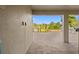 Covered patio with stone pavers overlooking a fenced backyard at 4032 Prairie Reserve Blvd, Orlando, FL 32824